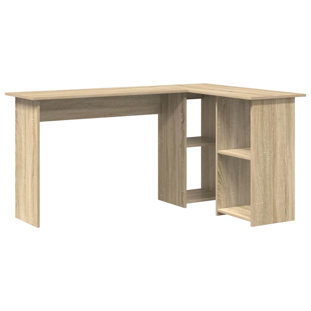 vidaXL Escritorio Roble Sonoma 142 x 102 x 73 cm Madera de ingeniería