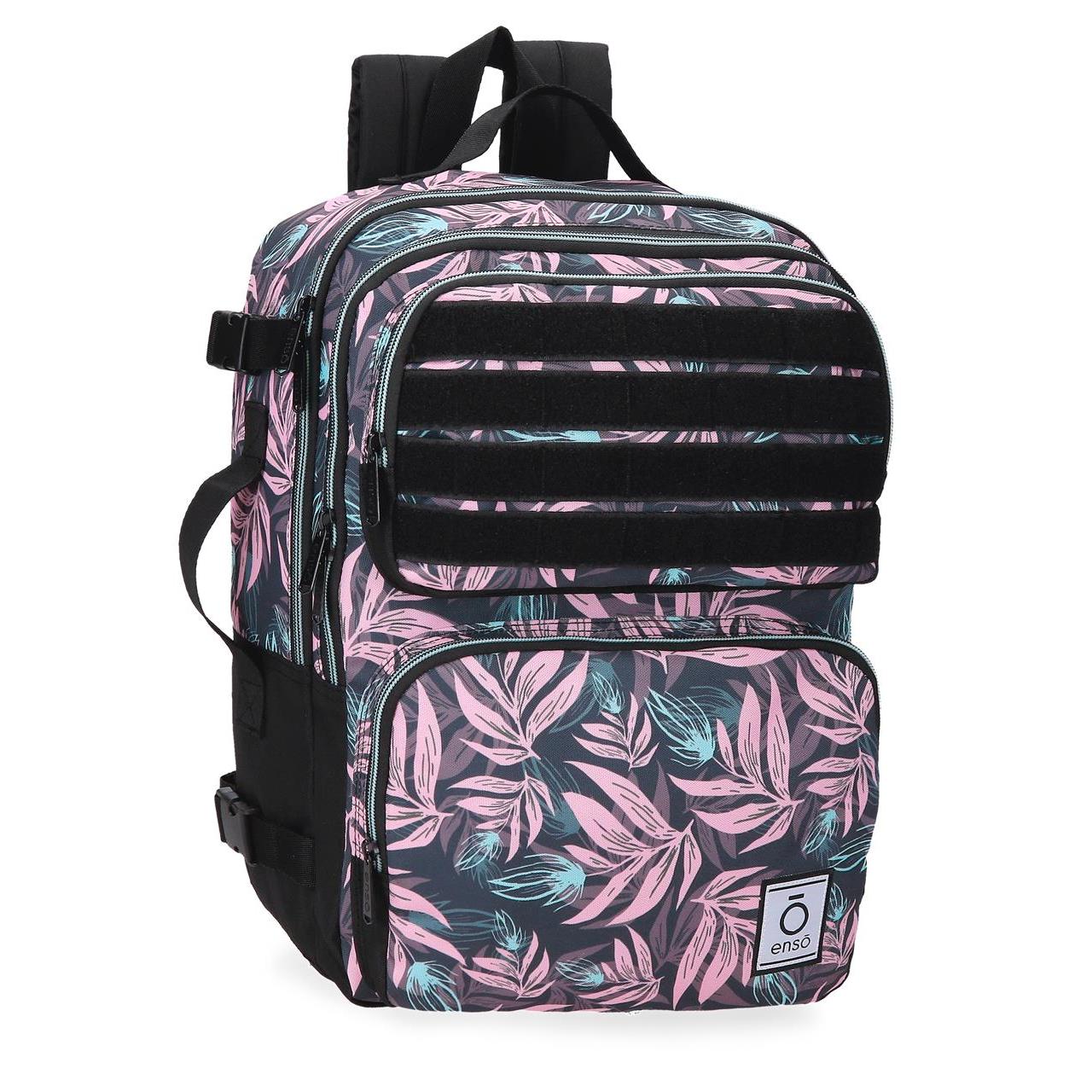 Enso Mochila De Viaje Poliéster Fleur Multicolor