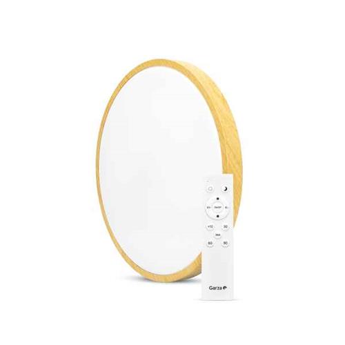 Plafon techo GARZA aro madera 42mm 30w 3200LM conmando