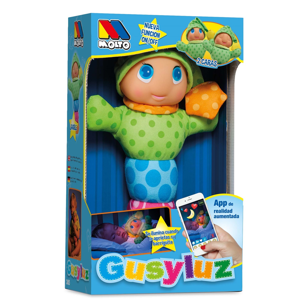 Muñeco Gusy Luz se Ilumina 28 cm Modelos Surtidos (Molto 385)