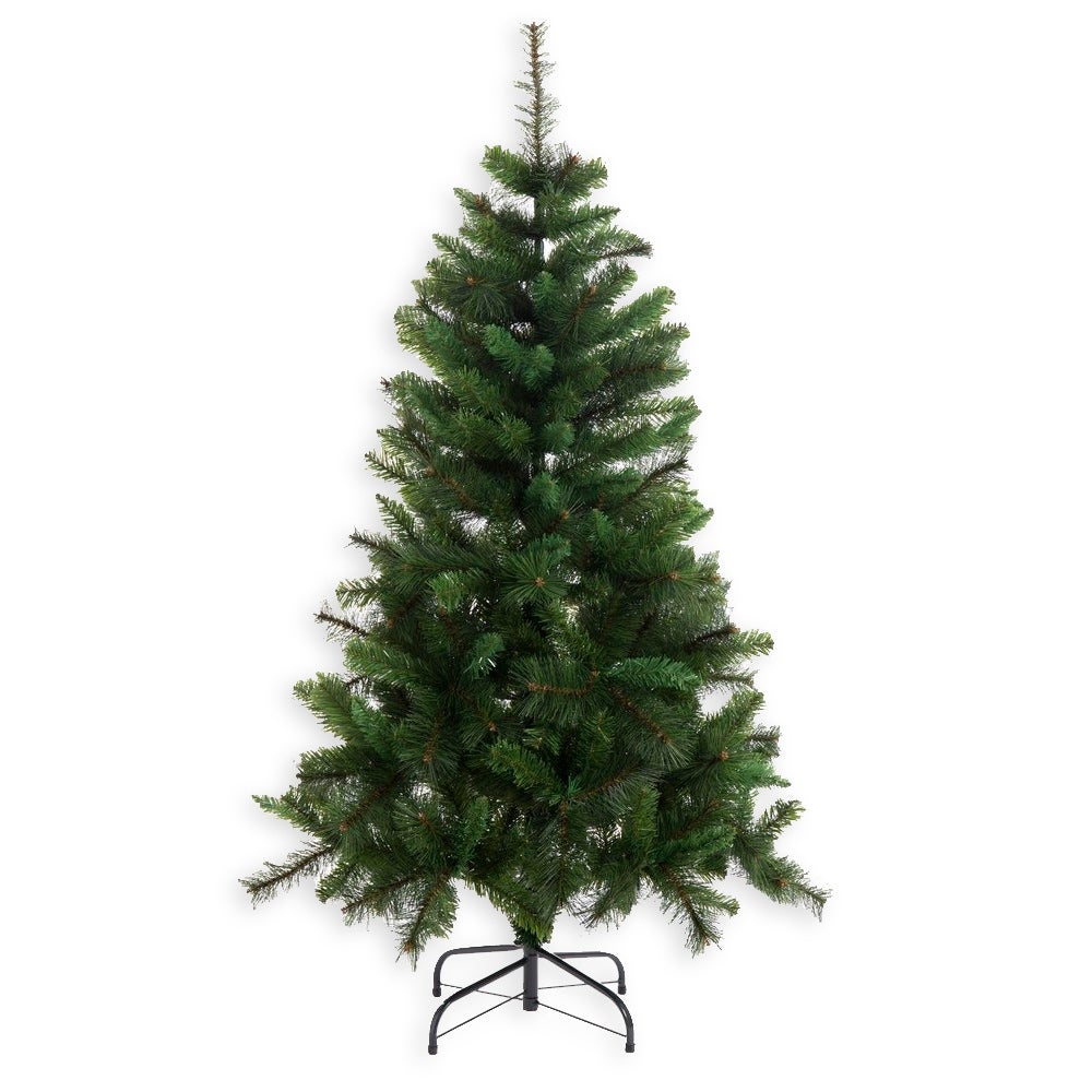 Lola Home Árbol de Navidad artificial de 989 ramas verdes de PE y PVC 210 cm
