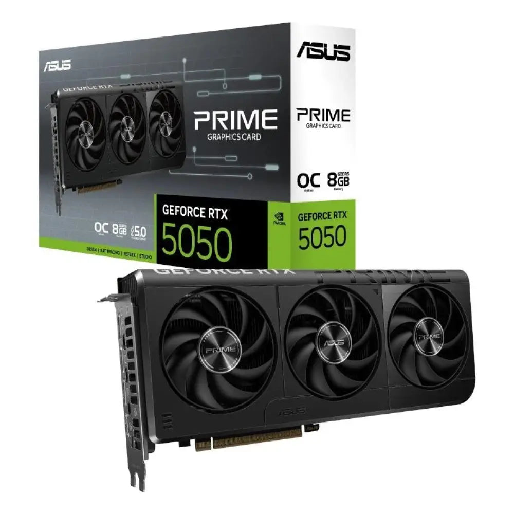 Tarjeta Gráfica ASUS Prime GeForce RTX 5050 8GB GDDR6 OC Edition Reflex 2 RTX AI DLSS4