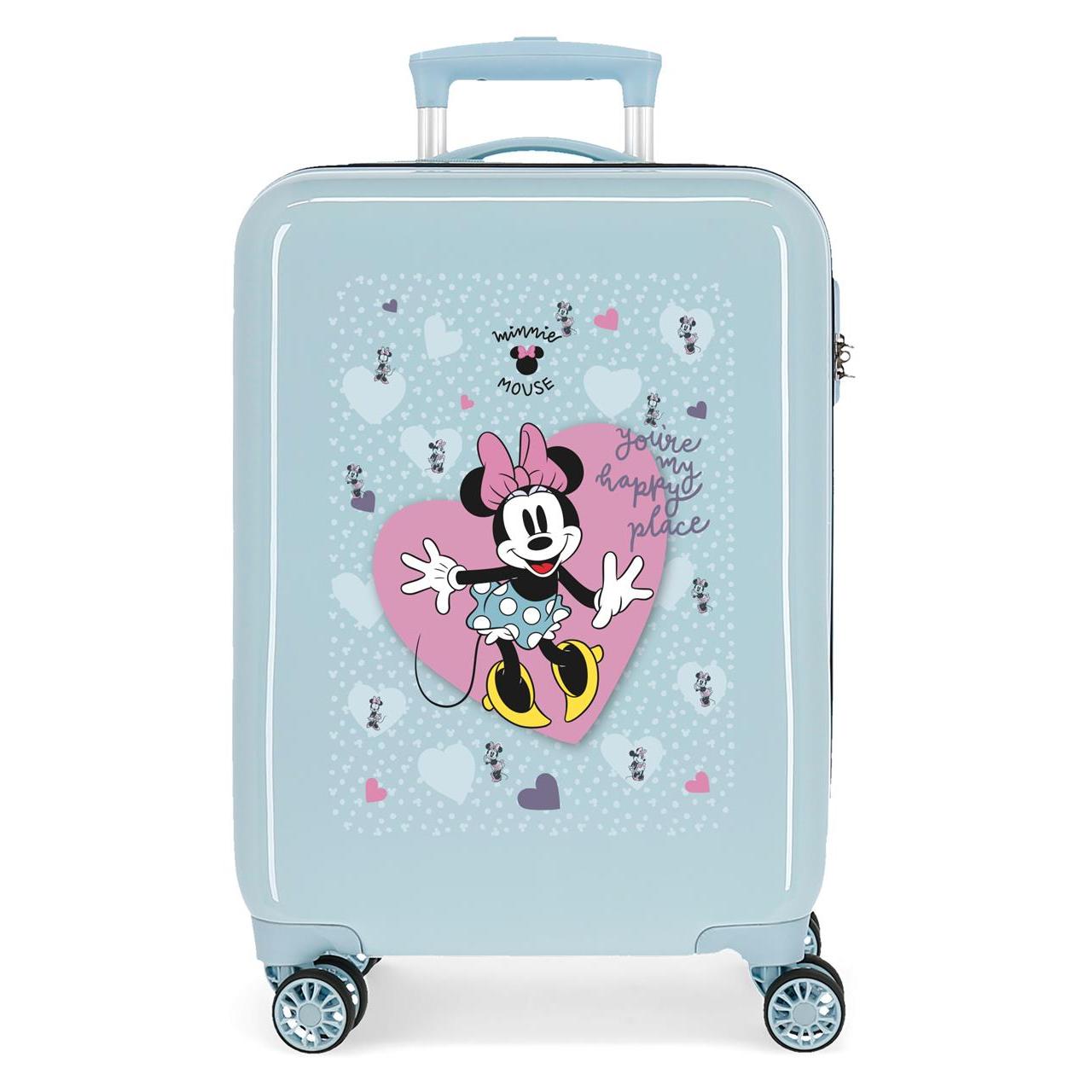 Disney Minnie Maleta De Cabina ABS Rígida Minnie My Happy Place Azul