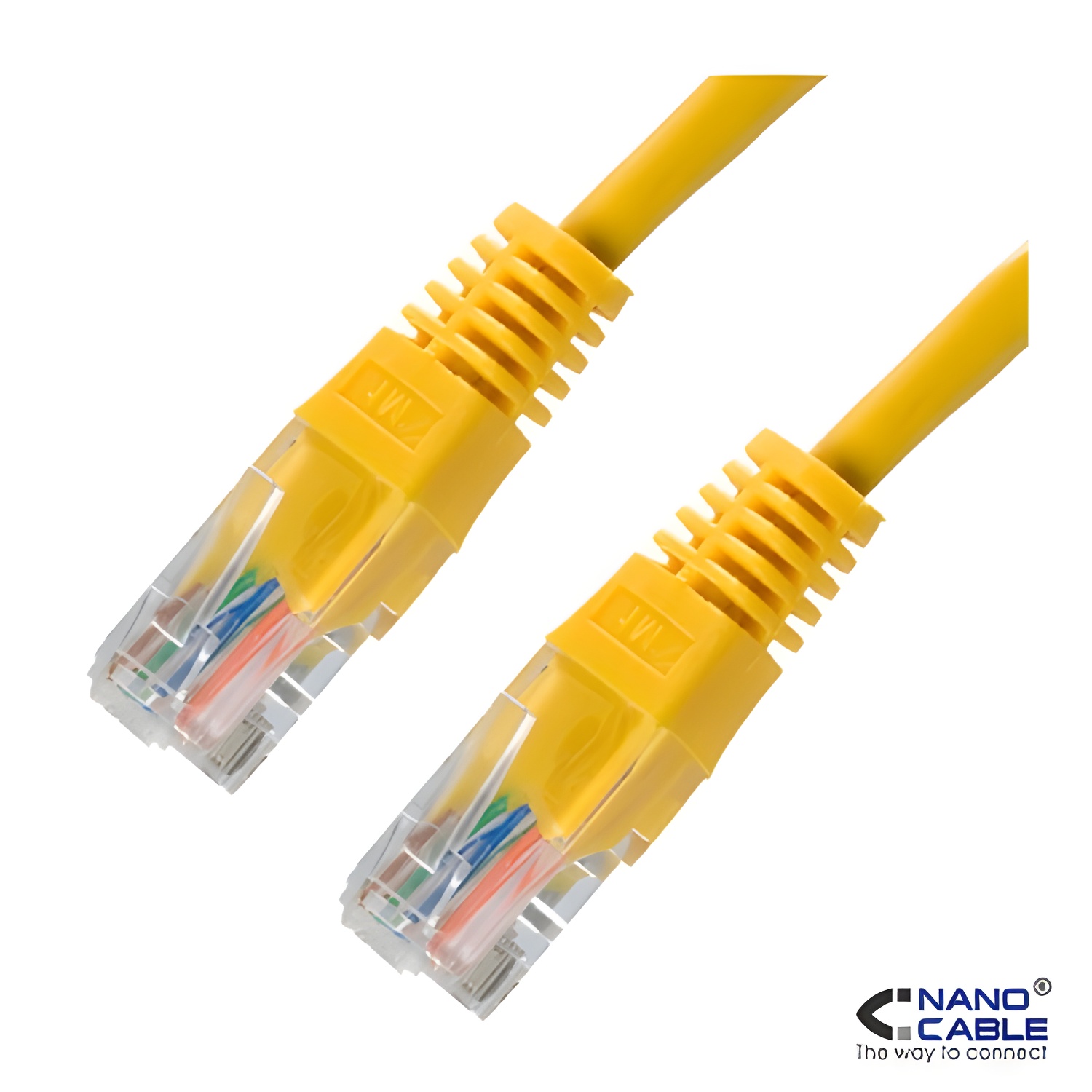 Nanocable - cable de red latiguillo utp cat.5e de 2m - color amarillo