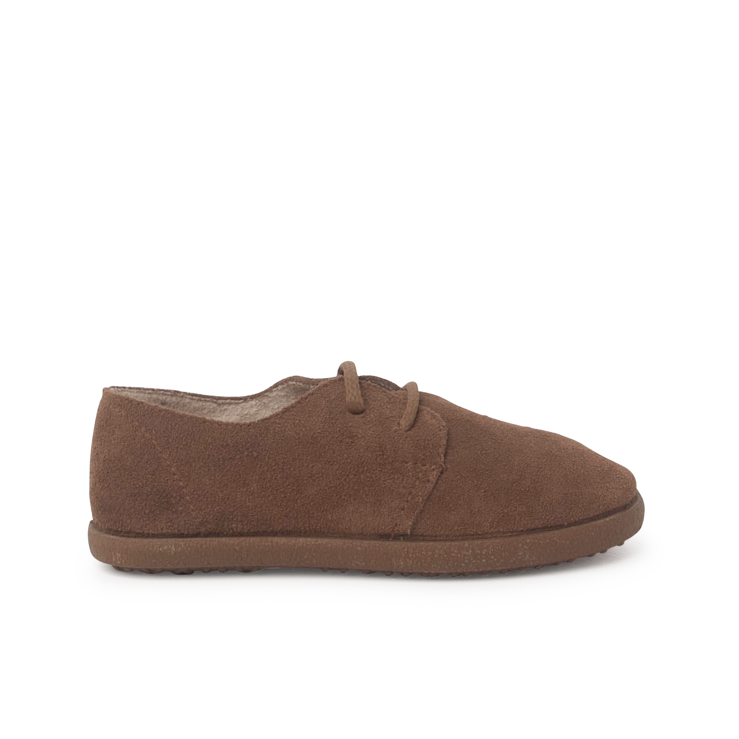 Pisamonas zapatos cordones serraje suela caramelo