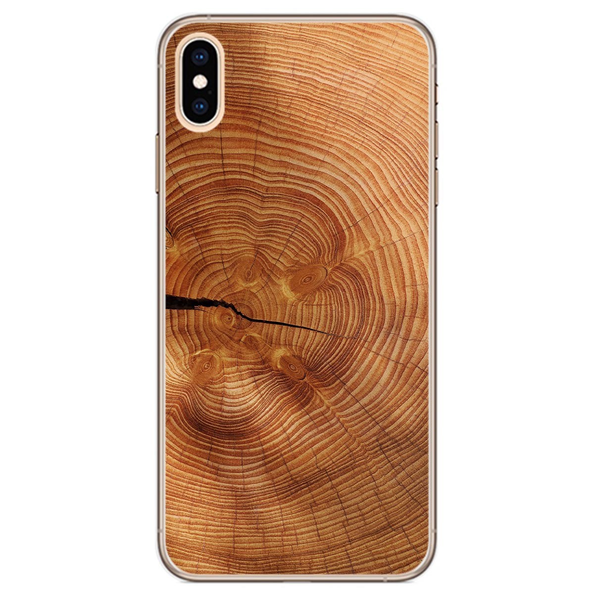 Tumundosmartphone Funda Gel Tpu para Iphone Xs Max diseño Madera 04 Dibujos