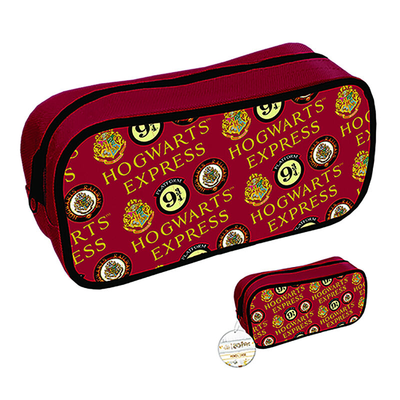 Pyramid International Harry Potter Platform 9 3/4 & Hogwarts - Estuche Rectangular con Cremallera para niñas, niños, Mujeres y Hombres, Producto Oficial