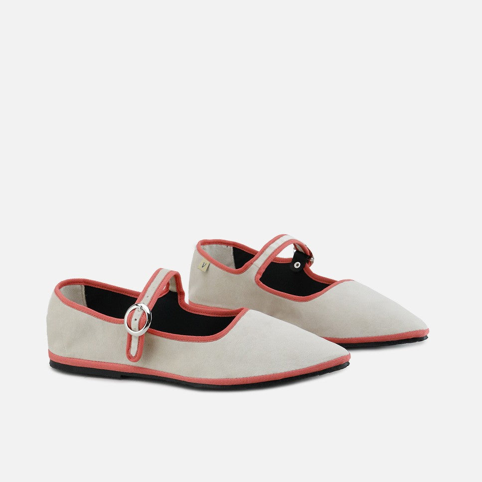 Merceditas Afiladas Velluto Taupe Eli By Venezianas | Eli 1957