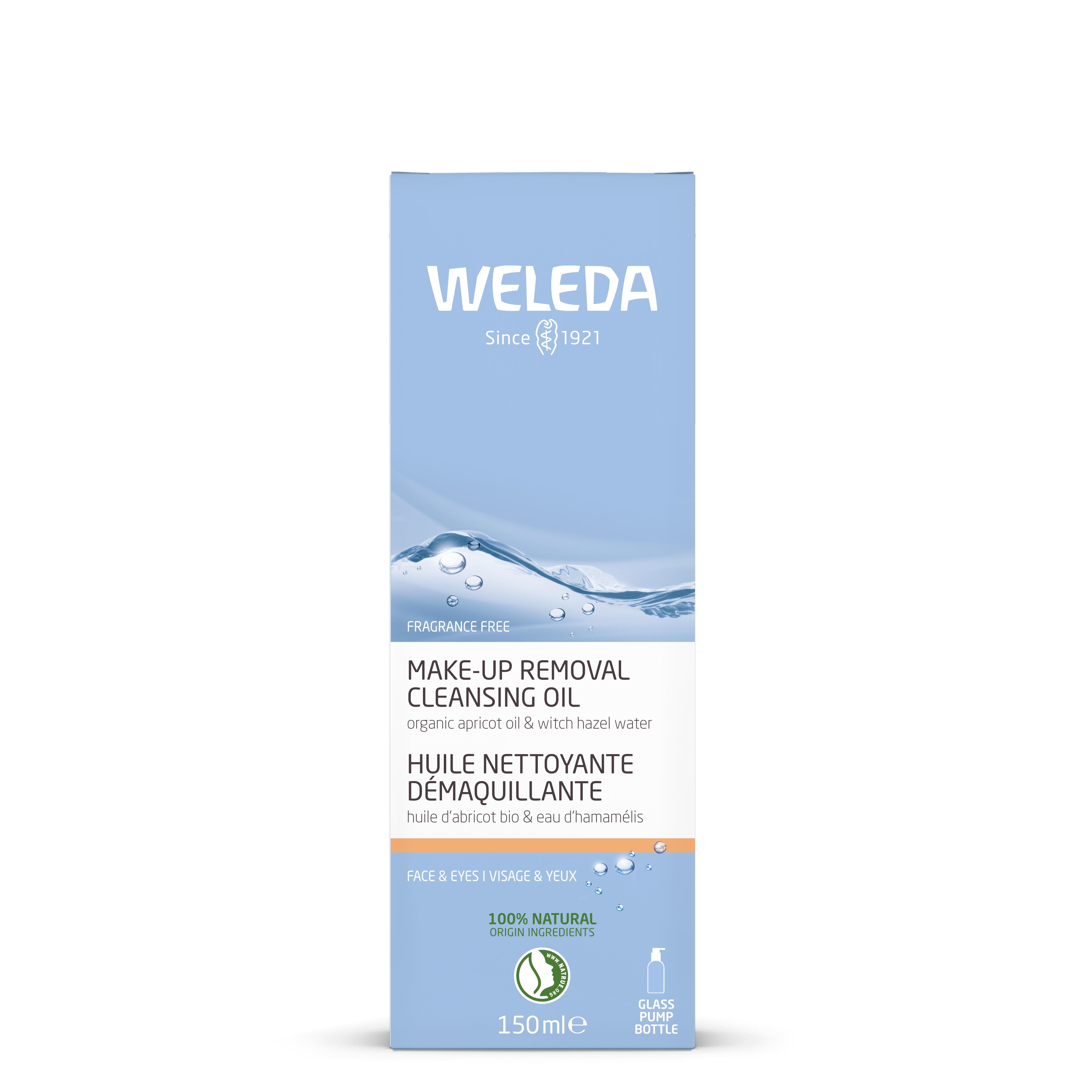 Weleda - Aceite Limpiador Desmaquillante, Limpia y Desmaquilla la Piel, en Profundidad, Sin Dejar Sensación Grasa, para Rostro y Ojos, Apto para Veganos, para Todo Tipo de Pieles - 150 ml