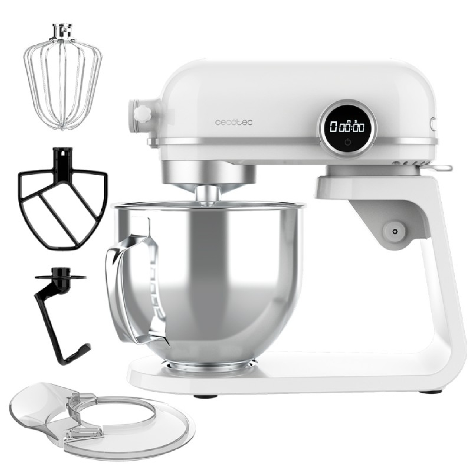 Cecotec Batidora amasadora Batidora Amasadora Twist&Fusion 4500 Luxury White