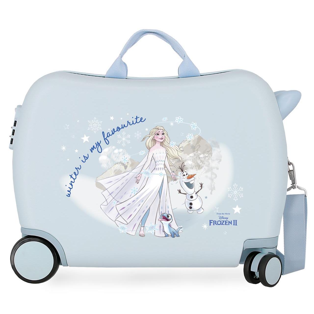 Disney Frozen Maleta Correpasillos ABS Rígida Azul 50cm