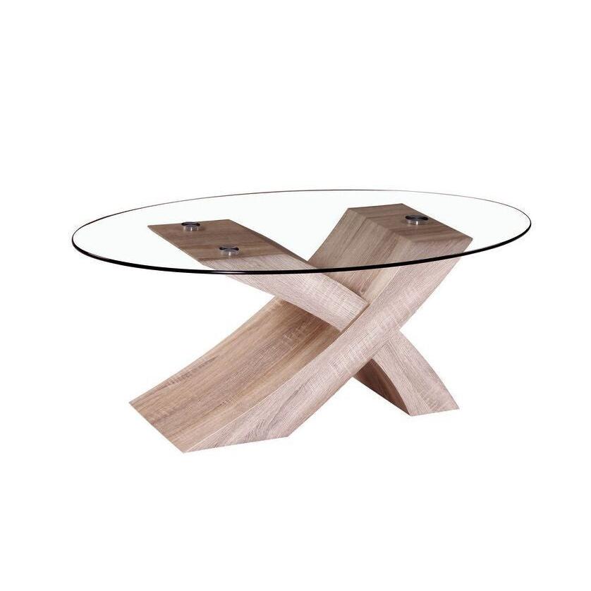 Mesa de Centro Lore de Cristal Templado     Saldos y Stocks