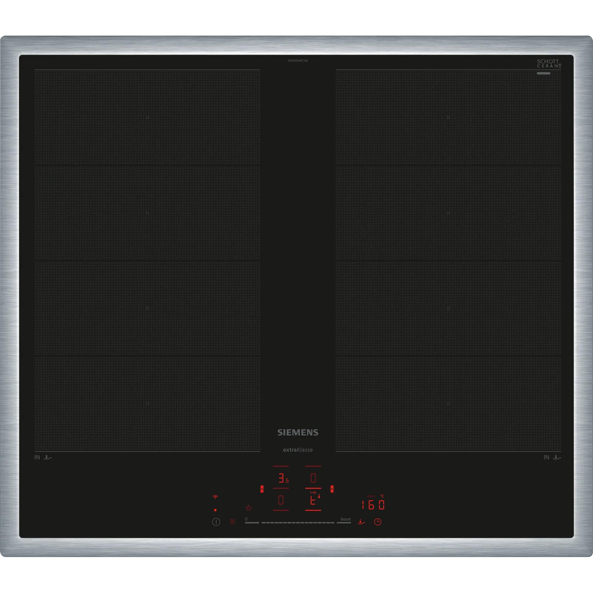 Siemens iQ700 EX645HXC1E hobs Negro Integrado 60 cm Con placa de inducción 4 zona(s)