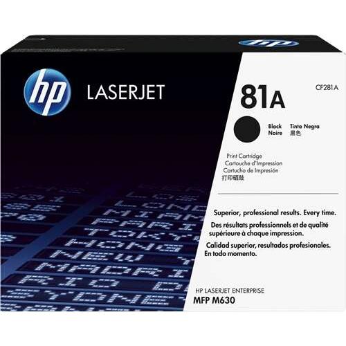 Hp cf281a negro cartucho de toner original - 81a