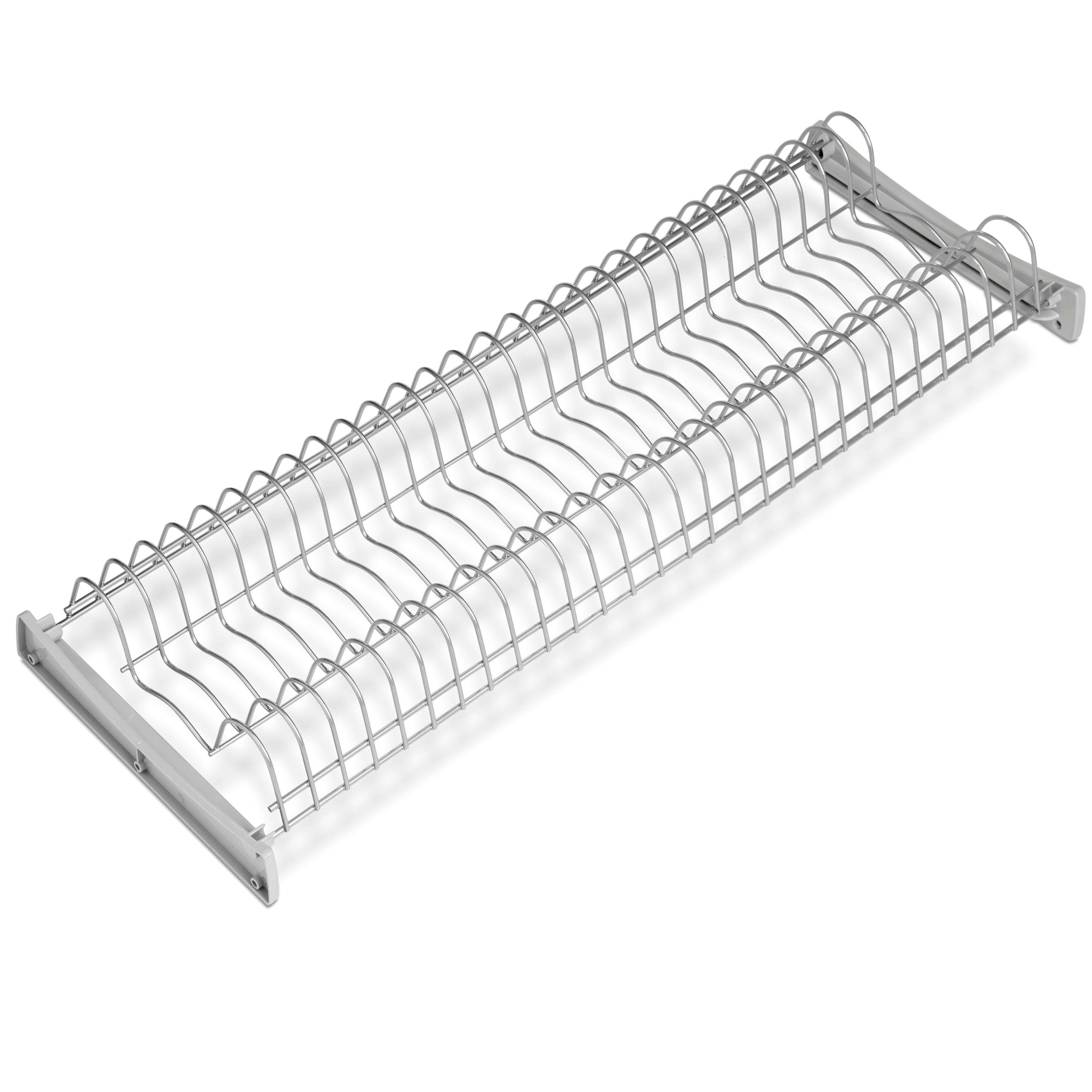 Miroytengo Escurreplatos Suprastar para Módulos Altos en Color Gris con Acero Pintado de Aluminio 77x9x27 cm para Cajones de 80 cm