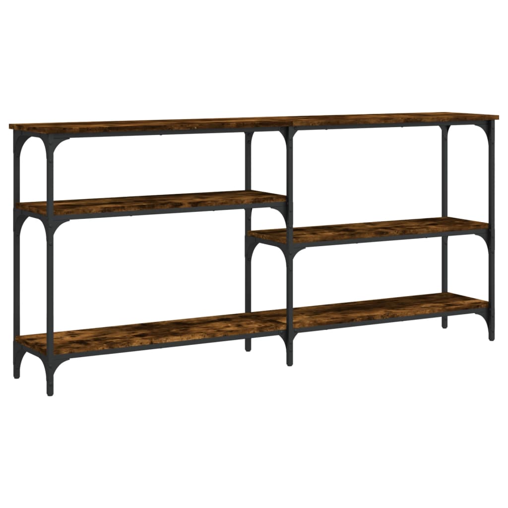 Vidaxl Mesa Consola Madera de Ingeniería 160x29x75 Cm Negro