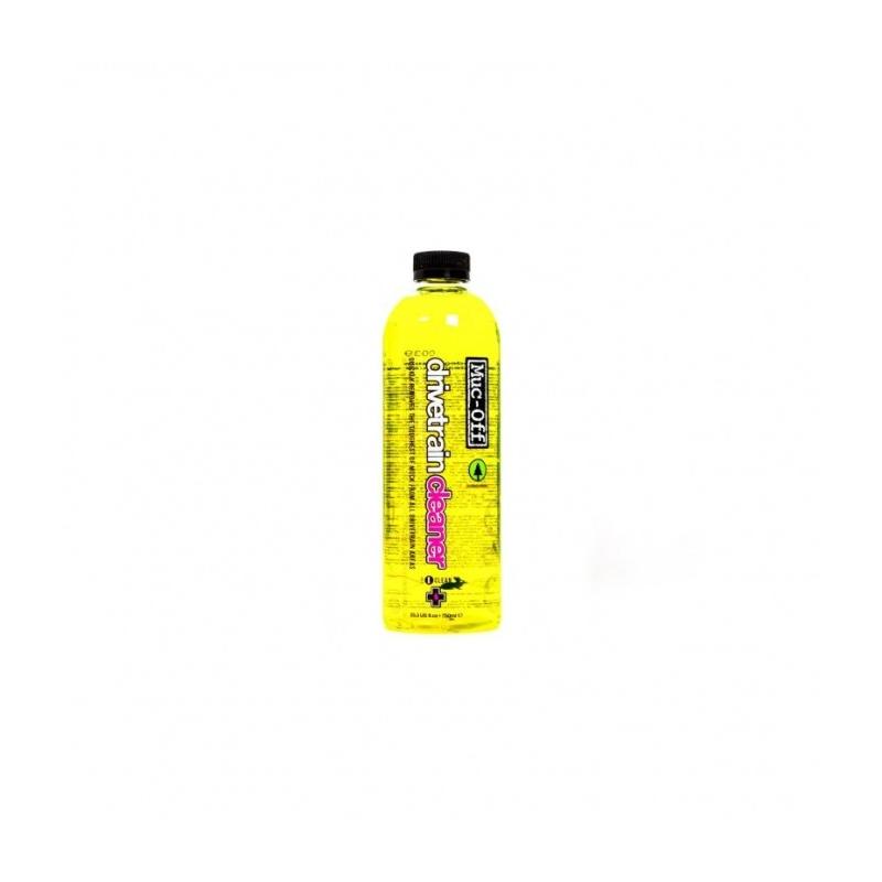 Muc-Off - Limpiador Bio del Sistema de Transmisión Drive 750 ml para Bicicletas, biodegradable, efectivo contra grasa y residuos de cera, seguro para metal, plástico y goma, ideal para mantenimiento profesional de transmisión