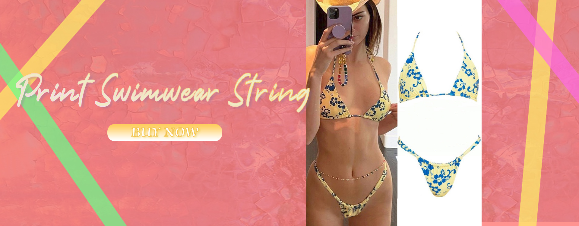 Sexy Women Micro G-String Underwear Bikini Set Bra Top Thong Lingerie  Swimw~YN