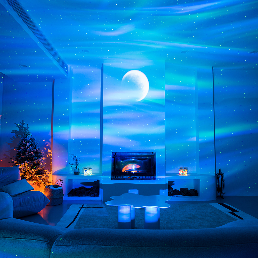 Proyector Led Aurora boreal, Luna, Galaxia, luces nocturnas, Bluetooth,  música, estrella, nebulosa, proyección, lámpara de atmósfera, decoración de  dormitorio - AliExpress