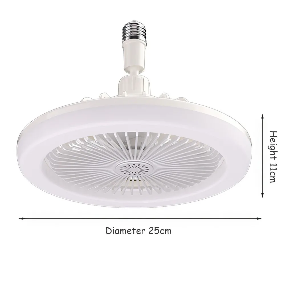 Modern Design E27 Simple Practical Indoor Multifunction Suspension Smart Fan Light_voghion.com