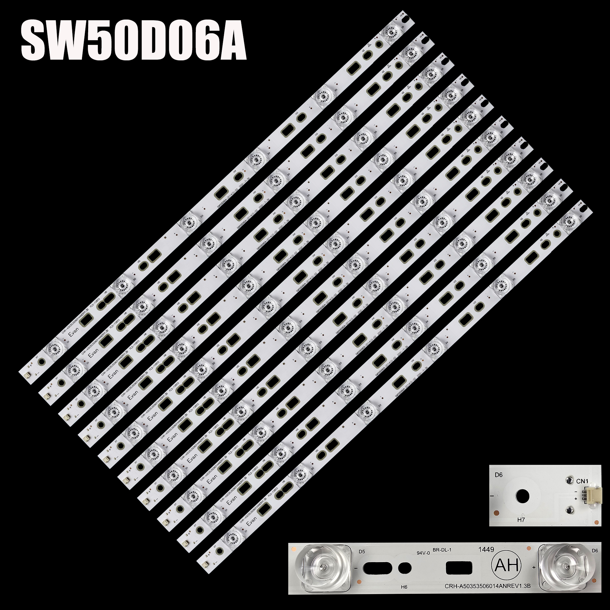 Tira de luces LED, accesorio para SW500M05 50S9 K50 K50J PPTV-50C2S CRH ...