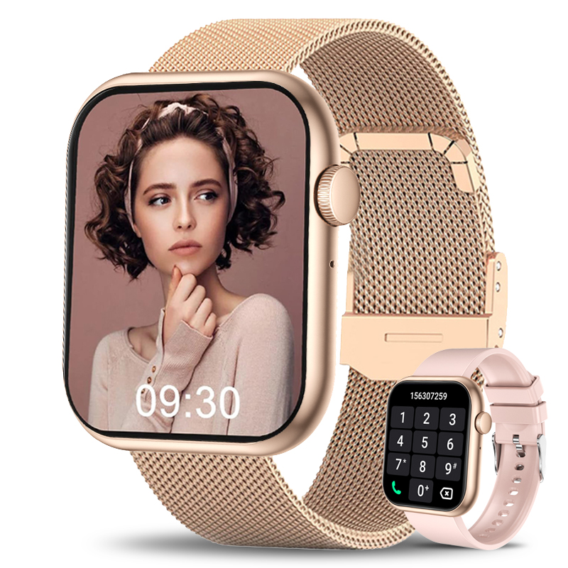 Arterial Resistant to Agua IP68 para Android and iOS Gift Perfecto Reloj Inteligente para Mujer with Función de Ritmo Cardíaco y Presión