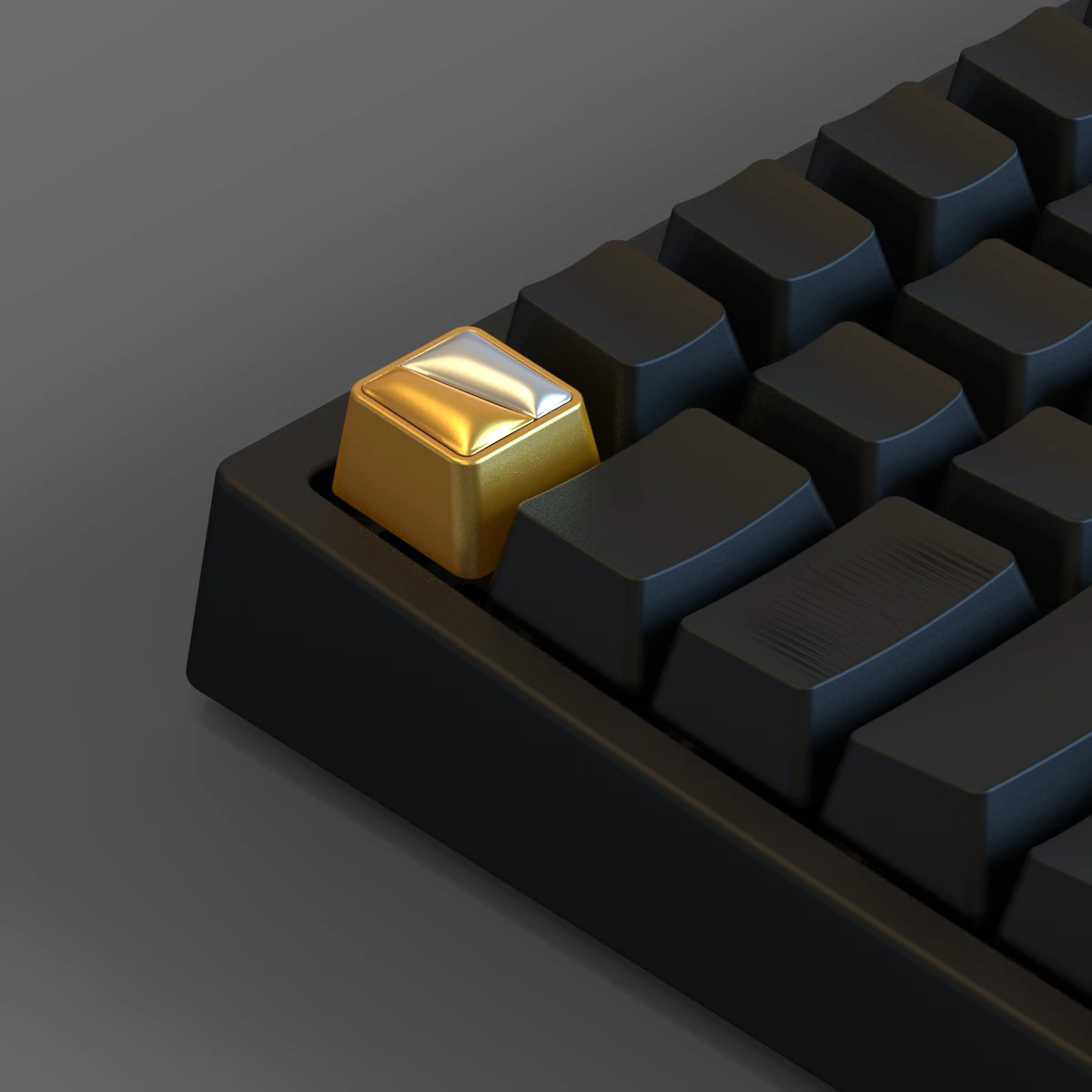 Accesorios para Teclado Gaming Inflables Dorado-Negro ESC/Retroceso/Entrar/Espacio, Diseño Detallado Artanal, Ideal para Gamers y Decoración de Teclados - details 3