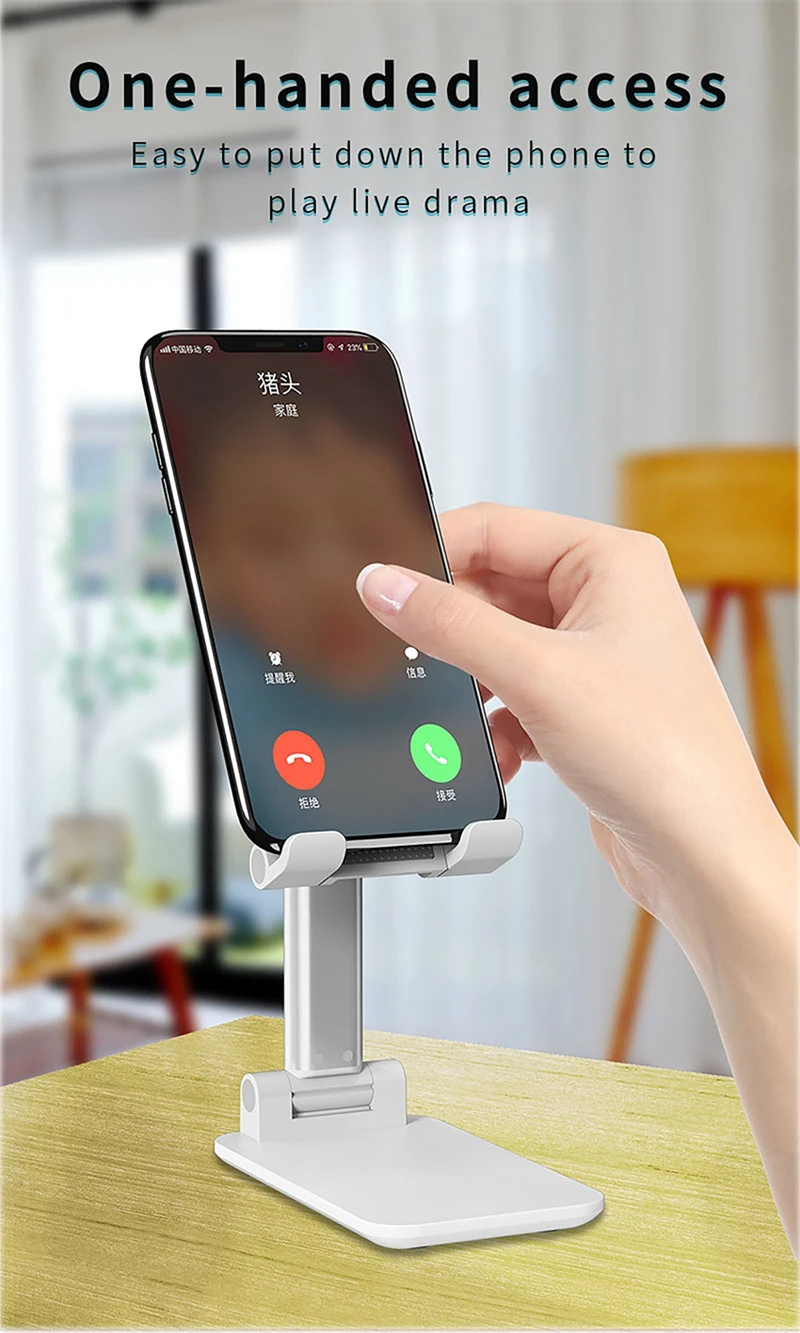 New Pink Mirror Phone Stand Suitable for Adjustable Desktop Tablet Stand Universal Desktop Phone Stand_voghion.com