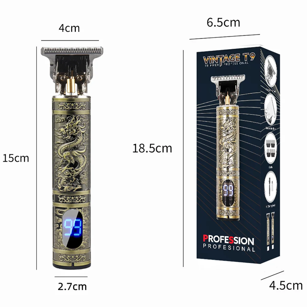 Tondeuse à cheveux électrique avec kit de barbier de voyage pour hommes_voghion.com