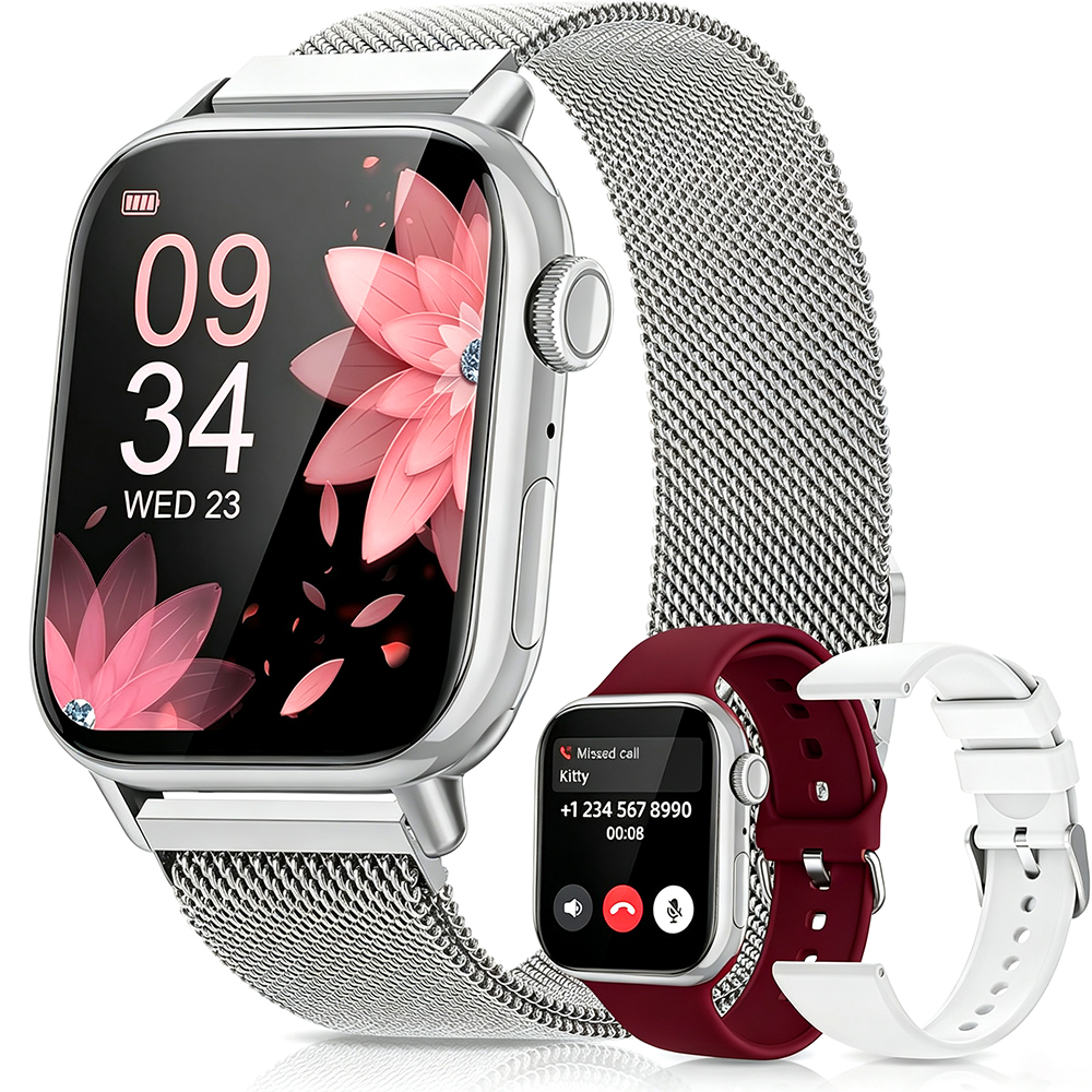 Reloj Inteligente Hombre Mujer Reloj Inteligente Ios/android Notificación De Mensajes Smartwatches Deportivo Llamadas Bluetooth Para Alexa