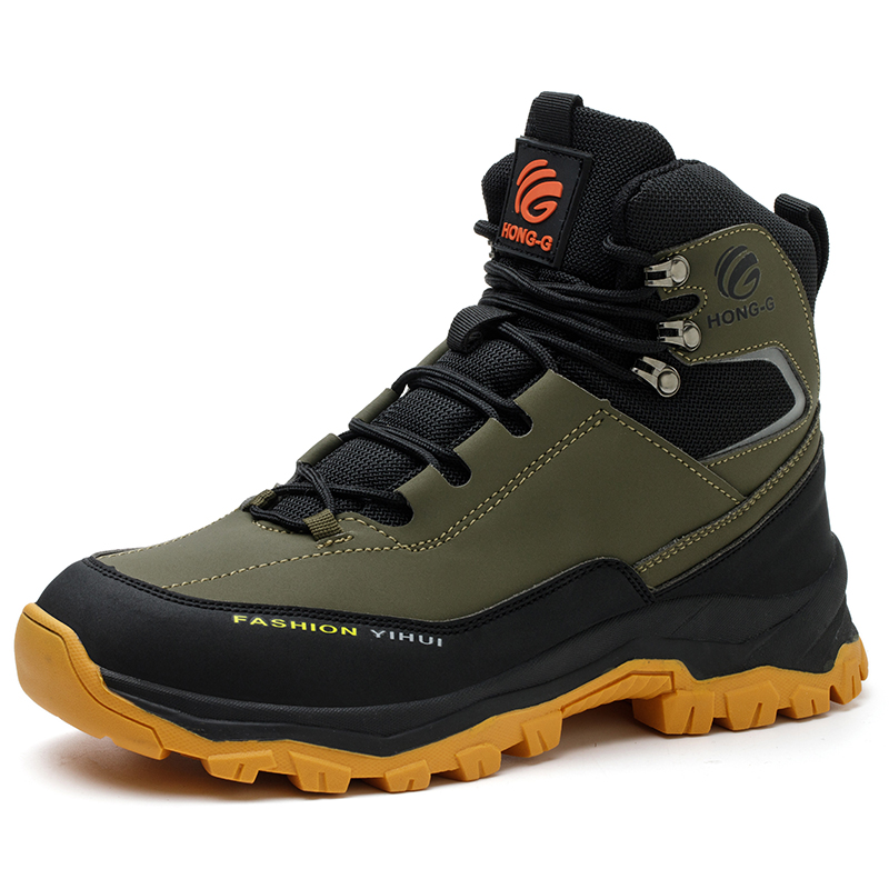 safety shoes man waterproof work safety sneakers high top boots anti puncture Work shoes steel toe working shoes with protection