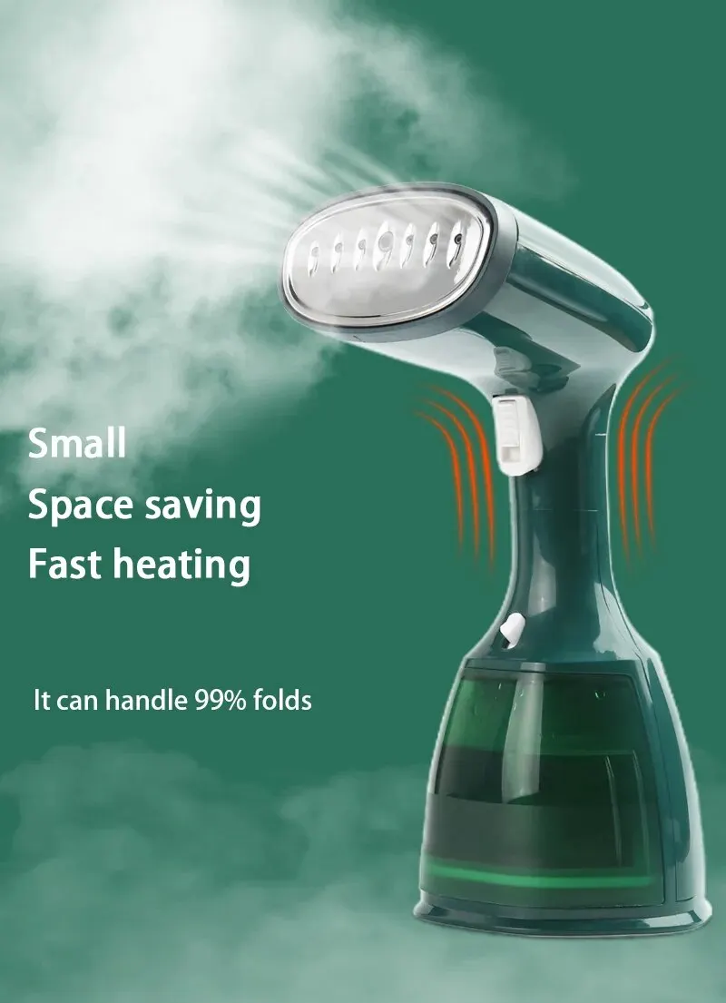 Garment Steamers 280ml Handheld Fabric Steamer 7 Holes 20 Seconds Fast-Heat 1500W Garment Steamer for Home Travelling Portable_voghion.com