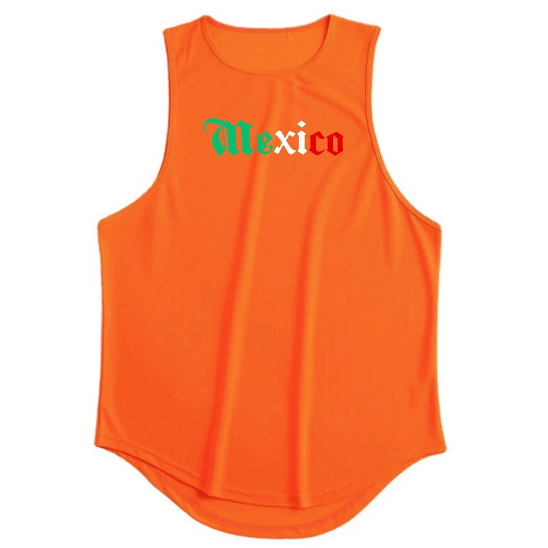 Muscleguys - Camiseta deportiva sin mangas para hombre, ropa de Fitness, secado rápido, suelta, culturismo, chaleco de baloncesto, moda de verano de México
