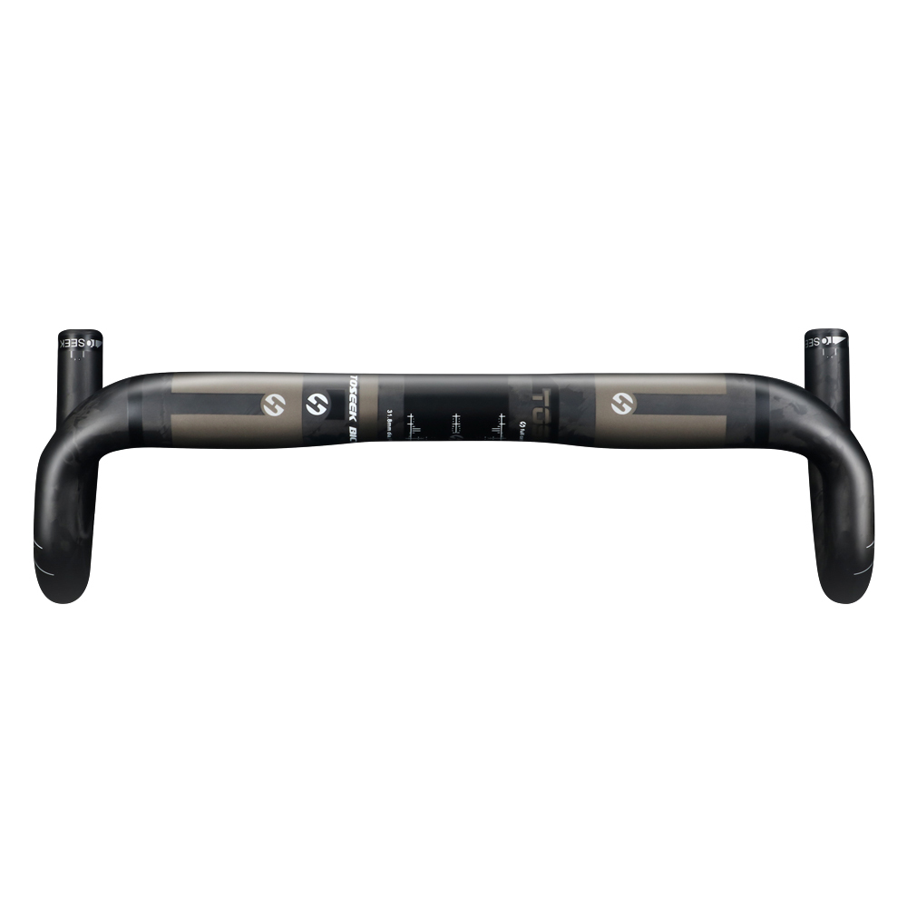 TOSEEK-Manillar de carbono ZF-ONE para bicicleta de montaña, accesorio  negro mate, 31,8x580-720/