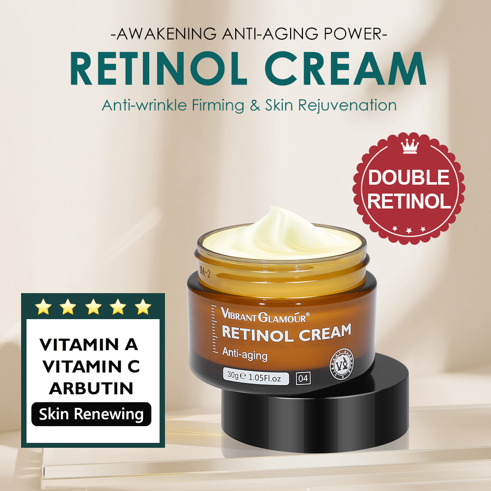 Retinol Face Cream Facial + Eye Serum Remover Wrinkle Moisturizing Firming Lifting Hyaluronic Acid Nourish Skin Care Anti-Aging