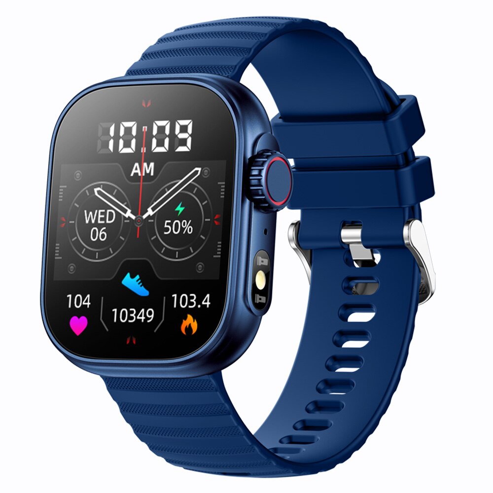 COTAUL - Reloj inteligente deportivo para hombre, pulsera resistente al agua con llamadas, Bluetooth, presión arterial, temperatura corporal, compatible con Xiaomi y Huawei, 2023