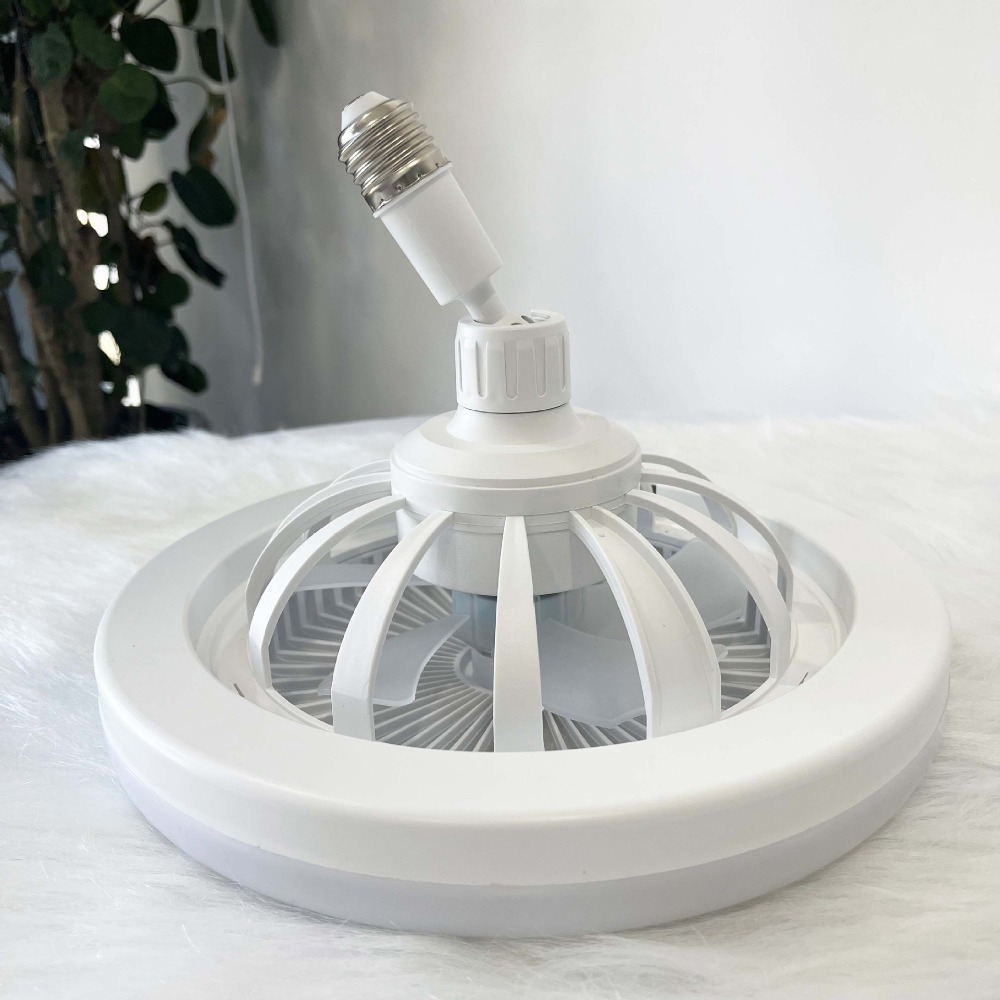 Modern Design E27 Simple Practical Indoor Multifunction Suspension Smart Fan Light_voghion.com