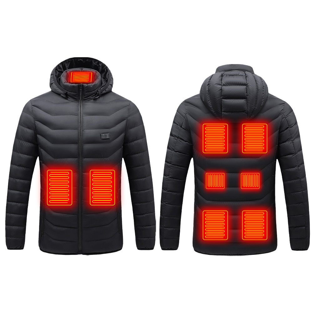 Abrigos calefactables – Chaqueta térmica de 11 áreas, chaqueta de  calefacción eléctrica USB para exteriores, chaqueta térmica de algodón  calefactable