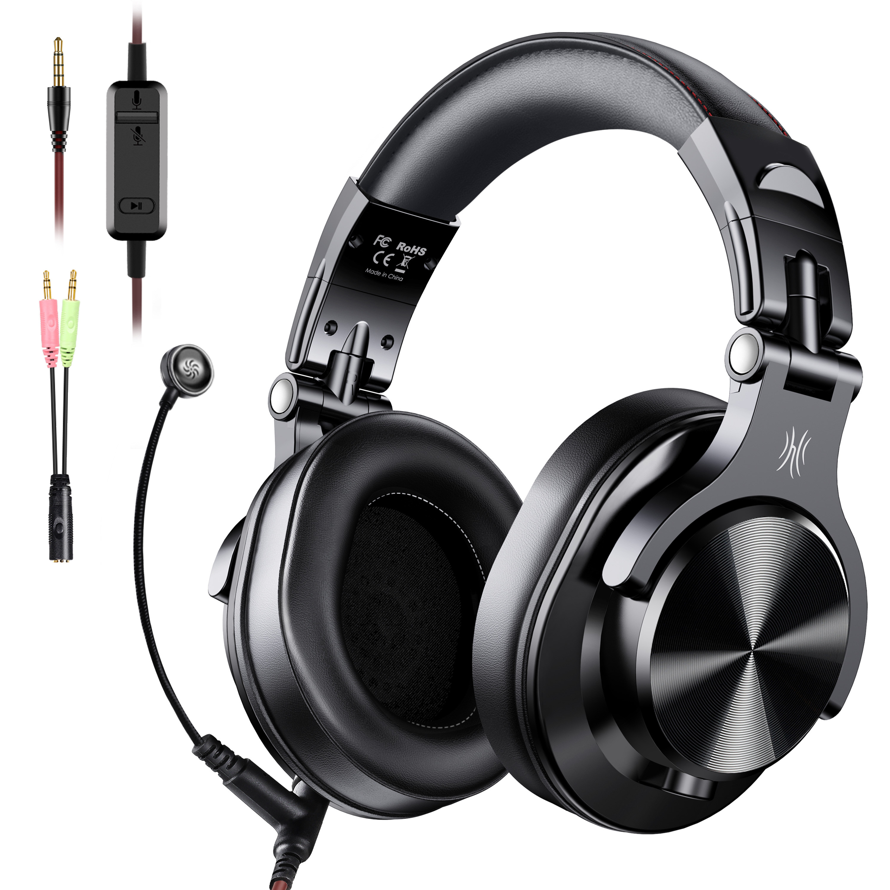 Auriculares con Cable Oneodio A71 para Computadora y Teléfono con Micrófono Over Ear Estéreo Hi-Res para Estudio y Grabación Monitor
