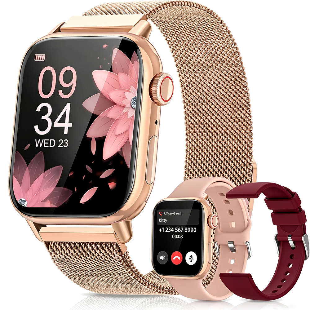 BOALZETD Reloj Inteligente Ultra 9 Series Pantalla de 2.05 Pulgadas, Resistente al Agua, Cara Personalizable, Función de Llamada NFC