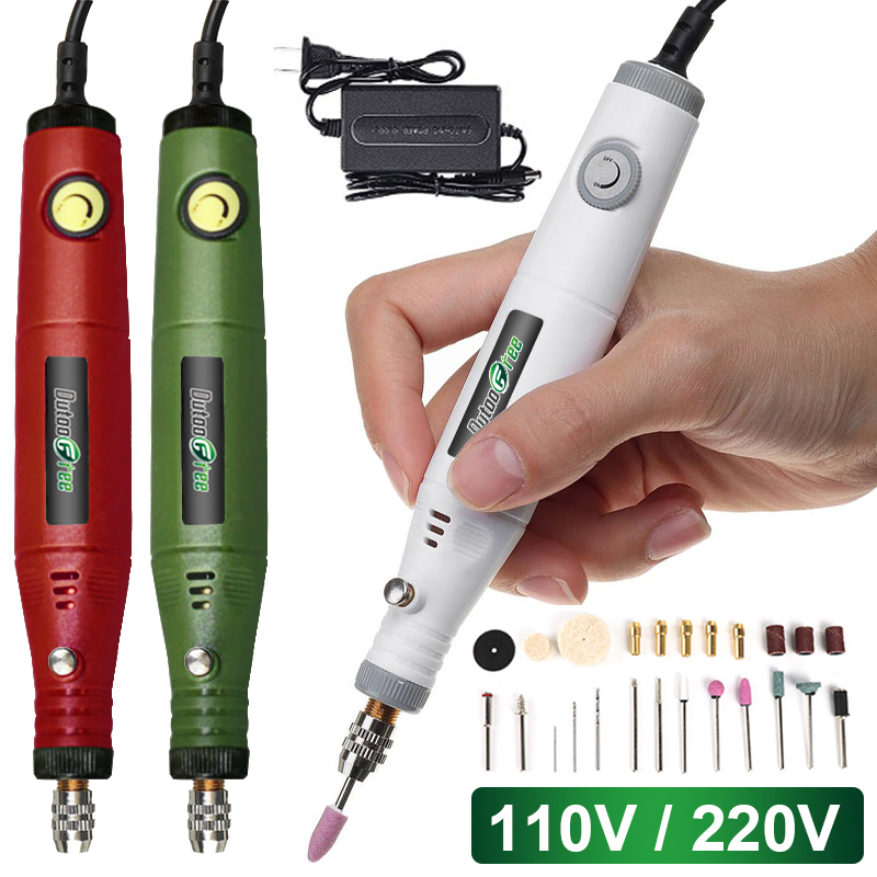 Mini lijadora de 110V-220V, lijadora tipo bolígrafo, amoladora eléctrica,  herramienta de modelado DIY, moldes, lijadora