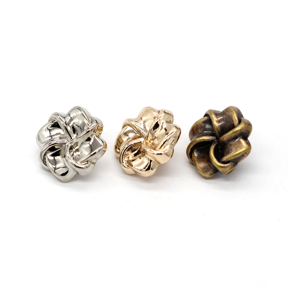 Botones Metálicos Dorados Con Forma De Corazón | 11 Mm | Pack De 10 | Aleación De Zinc | Para Costura, Manualidades, Ropa Y Bolsos