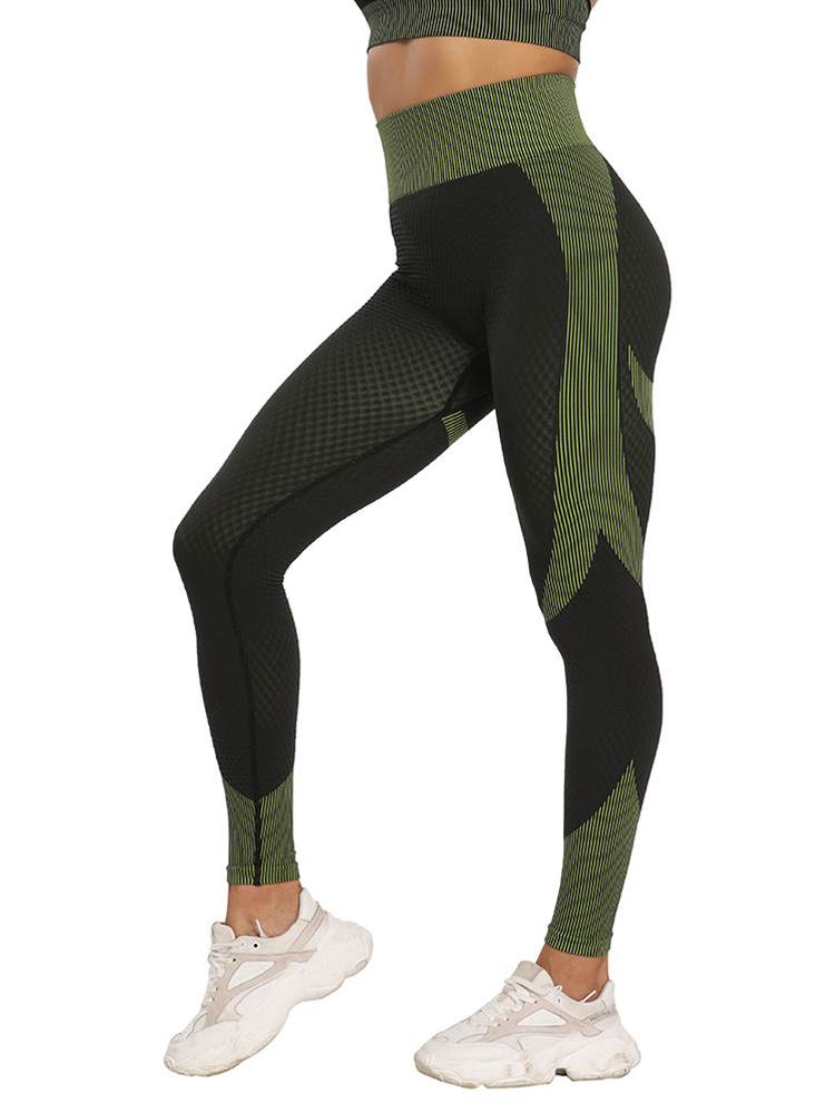 CHRLEISURE Conjunto de leggings de entrenamiento de 3 piezas para mujer,  leggings sin costuras para levantamiento de glúteos