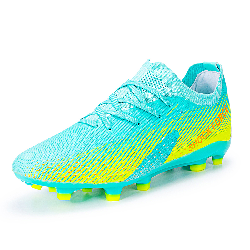 KLYWOO - Zapatos de fútbol TF/FG para hombre, botas de fútbol de tobillo alto, tacos para adultos y adolescentes, zapatillas de deporte de partido de entrenamiento de hierba 35-45