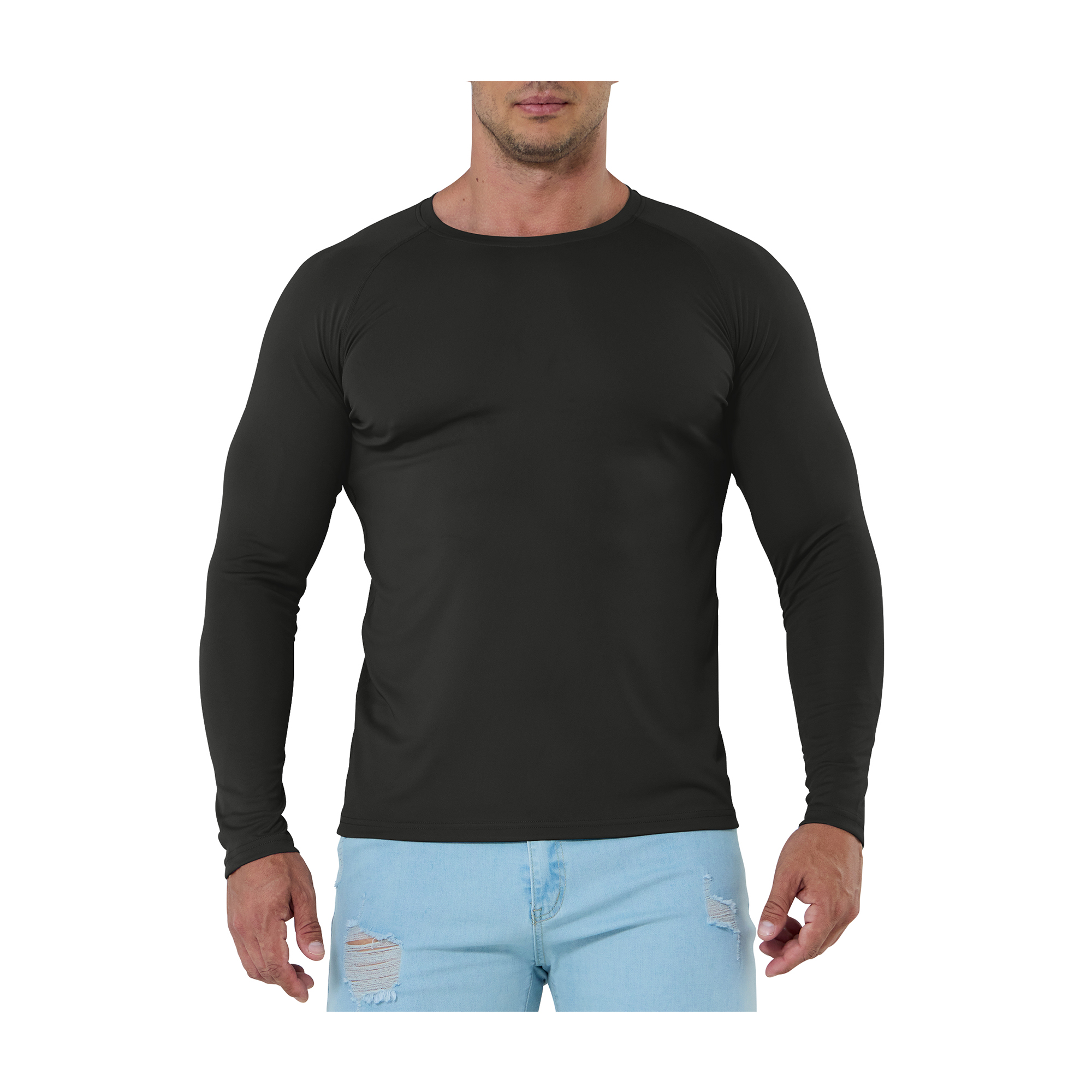 Camisas tácticas para hombre, secado rápido, protección UV, transpirable,  manga larga, con botones, para pesca, senderismo, viajes, camisa con