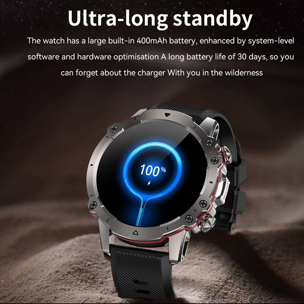 LEMFO-reloj inteligente para hombre, pulsera con Bluetooth, llamadas,  pantalla HD de 2023 pulgadas, 1,43x360, más de 360 modos deportivos, 30  días en espera, 100