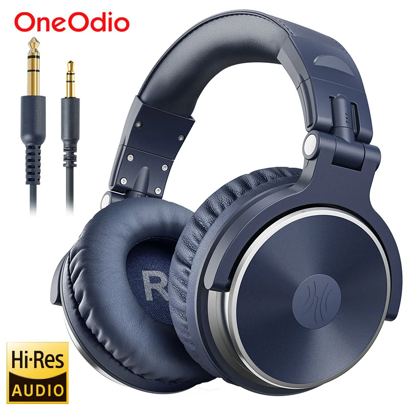 Oneodio-auriculares A71 de estudio de graves profundos, cascos con cable de  alta resolución con micrófono, sonido estéreo, para DJ, mezcla de grabación  de Audio