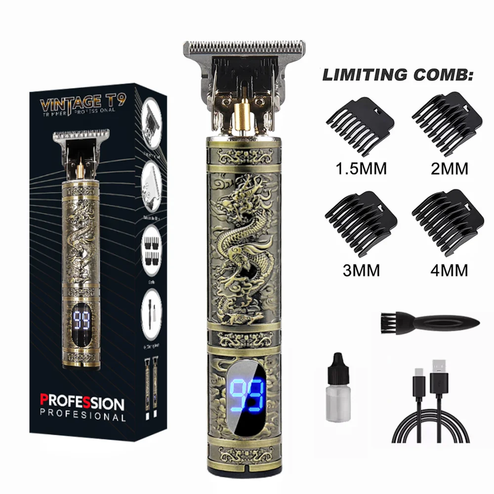 Tondeuse à cheveux électrique avec kit de barbier de voyage pour hommes_voghion.com