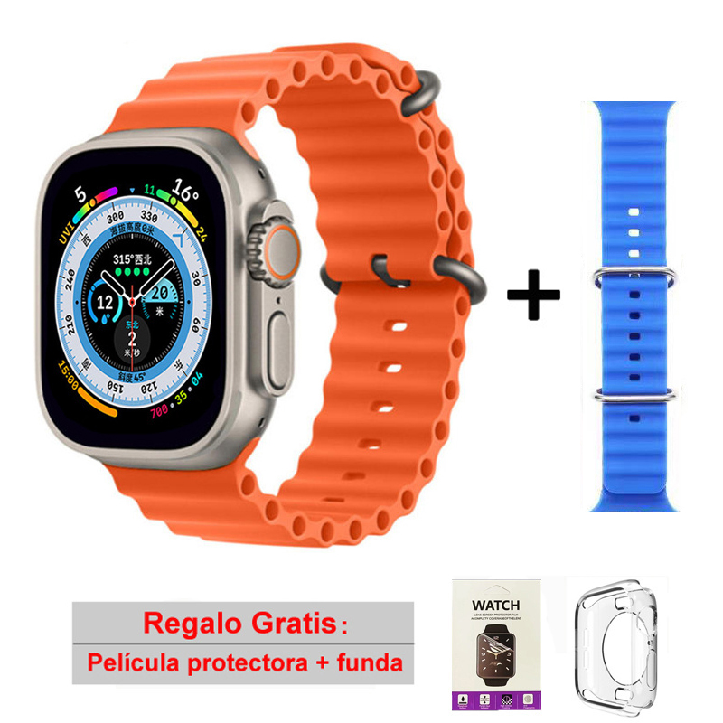 2025 HK10 Ultra 3 Max Reloj inteligente hombre y mujer 49mm Ultra Pantalla Amoled NFC Notificación de WhatsApp Música local Modos AOD Robots de IA ChatGPT Llamada Bluetooth Reloj inteligente para Android IOS