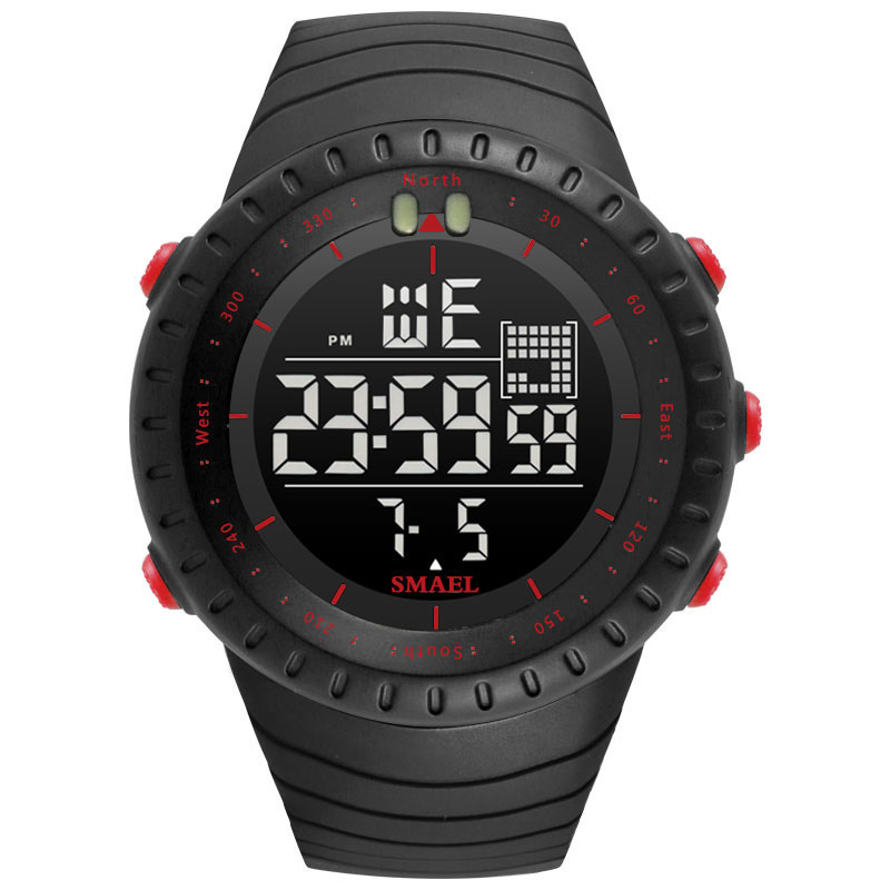 Comprar Relojes SMAEL para hombre, reloj deportivo resistente al agua hasta  50m, reloj deportivo para hombre militar, reloj Digital 8072 con pantalla  Dual, reloj Digital Led de cuarzo